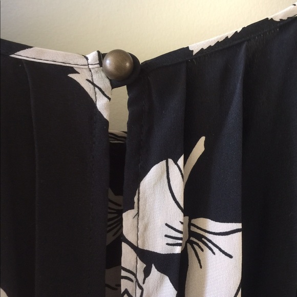 πHPπ NWT Tracy Reese Black/Parchment Rose Dress - Picture 5 of 8